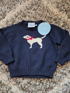 Little English Lab Intarsia Sweater
